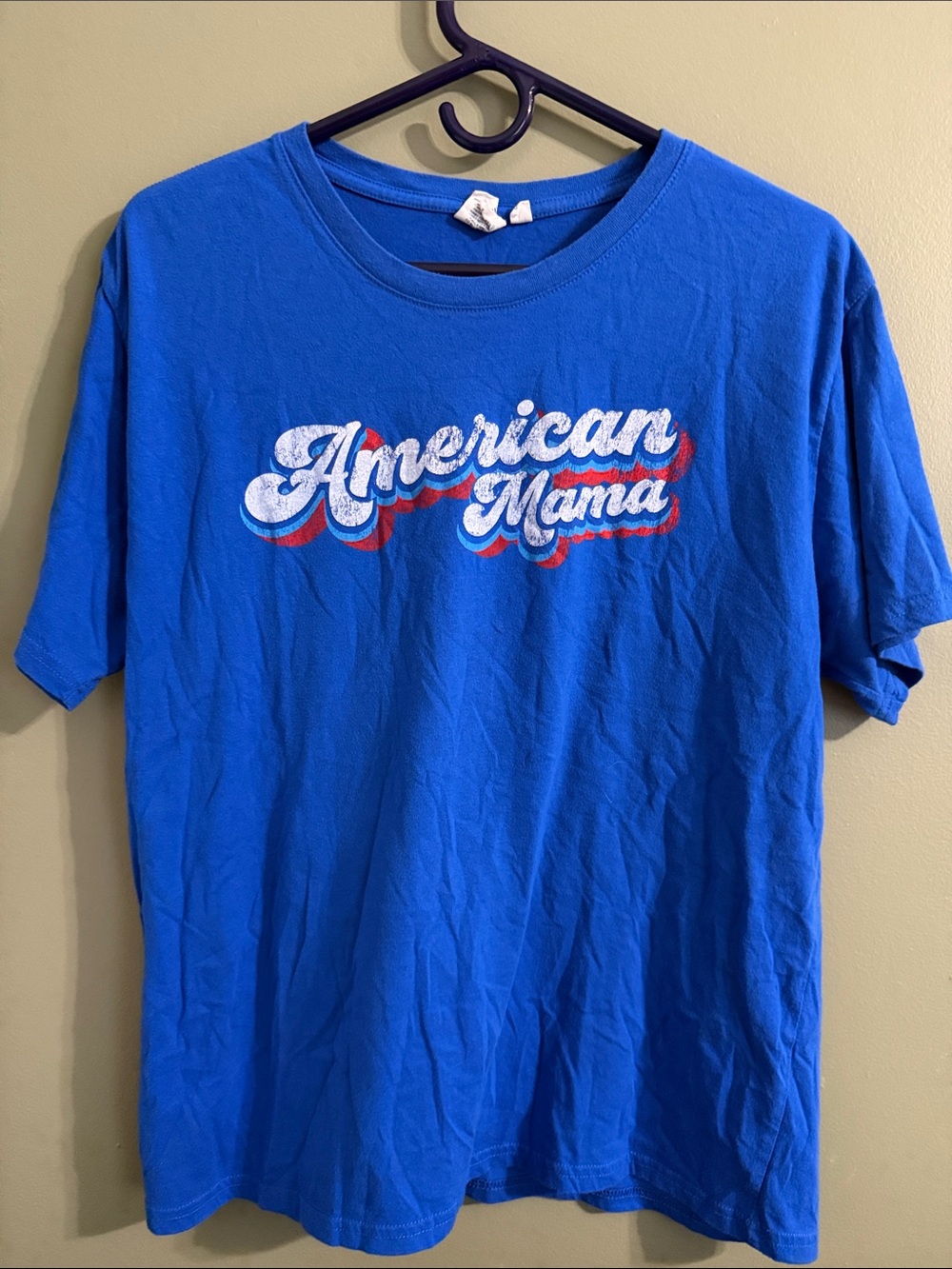 American Mama Graphic Short-Sleeve Tee - Blue